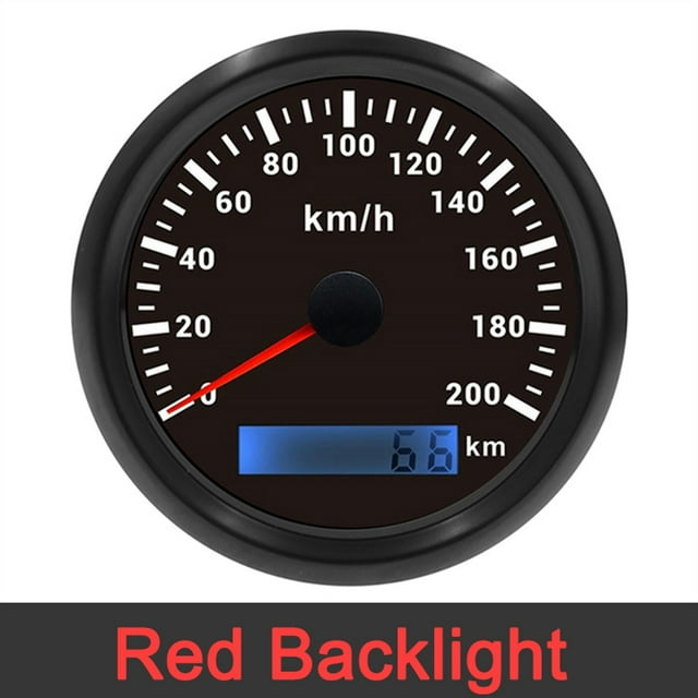 85MM GPS Speedometer 30/60/120/200KMH 9-30V 7 Colors Backlight Odometer Speed Gauge Meter GPS Antenna For Motorcycle Accessories ,Wide Applicability