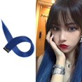 thumbnail image 1 of RYGRZJ Color Hair Hanging Ear Dyed Wig Synthetic Wig Hair Extensions Clip In One-Piece`, 1 of 5