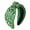 Green, variant on Football Headband Pearl Rhinestone Jeweled Knotted Headband Fun Sports Football Wide Top Knot Hairband Headpiece Game Day Hair Accessories Gift for Football Mom Fans