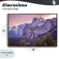 thumbnail image 4 of Stupell Industries Contemporary Majestic Mountain Waterfall Sunset Black Framed Giclee Art, 18 x 12, by Shelley Carlisle, 4 of 8