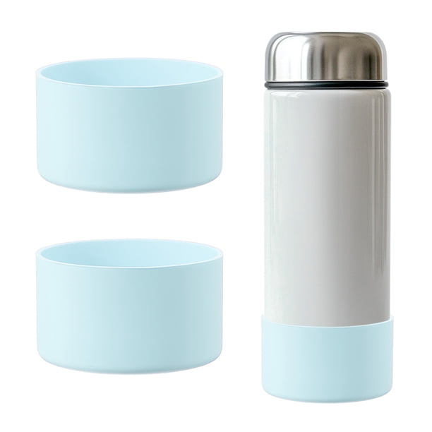 Bota para Vaso Uxcell de Silicona Antideslizante Funda Protectora para Termo de Acero Inoxidable Color Azul Claro 3 Pulgadas