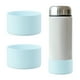 thumbnail image 1 of Bota para Vaso Uxcell de Silicona Antideslizante Funda Protectora para Termo de Acero Inoxidable Color Azul Claro 3 Pulgadas, 1 of 7