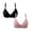 FM91_Black&Dusty Pink, variant on 2 PCS Wireless Bra Push Up Adjustable Strap Bralettes Comfortable Full Coverage Everyday Bras Black&Dusty Pink 42