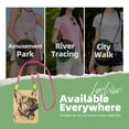 thumbnail image 7 of Lightweight Crossbody Cell Phone Purse Bag with Arm Band, Wallet & Key Pouch for Walking, Travel and Hiking, Bulldog Sketch, Fuchusia, 7 of 7