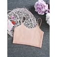 thumbnail image 5 of MSemis Kids Girls Ribbed Copped Vest Tops for Girls Dance Yoga Sports Bras Camisole Underwear Orange L, 5 of 7