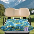 thumbnail image 3 of XYZCANDO Tropical Palm Tree Golf Cart Seat Cover with 4 Front Pockets - Universal Non-Slip Washable Terry Cloth Protector for 2-Seat Golf Carts, 3 of 8