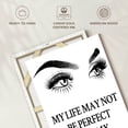 thumbnail image 6 of Elephant Stock Perfect Lashes Typography Wall Art - Vertical Canvas Wall Art - Living Room Wall Decor - Inspirational And Typography Canvas - White And Black Decor - 8" x 12", 6 of 8