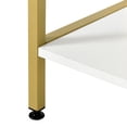 thumbnail image 5 of ModFusion 5-Tier Arched Bookshelf/Bookcase with Metal Frame, Gold and White, 31.5 x 67.7 Inches, 5 of 10