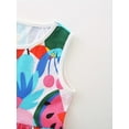 thumbnail image 4 of WIBACKER Toddler Girls Floral Summer Beach Sleeveless Dress Birthday Sundress Everyday Dresses for Kids, 4 of 6