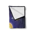 thumbnail image 2 of Space Soft Flannel Fleece Throw Blanket, Solar System Illustration Showing Planets Around Sun Harmony Galaxy Science Room, Cozy Plush for Indoor and Outdoor Use, 60" x 80", Multicolor, by Ambesonne, 2 of 6