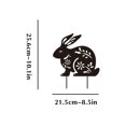 thumbnail image 2 of Agiferg Creative Design Of Metal Hollowed-out Rabbit Garden Decoration Plug-ins Iron Ornaments, 2 of 4