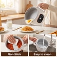thumbnail image 3 of ICETear Electric Hot Pot and Low Sugar Rice Cooker, Portable Mini Cooking Pot with Foldable Handle, Titanium Non-Stick Inner Pot and 6 Smart Menus, Off-White, 3 of 8