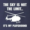 thumbnail image 3 of CafePress - Sky Playground Helicopter Long Sleeve T Shirt - Long Sleeve Dark T-Shirt, 3 of 4
