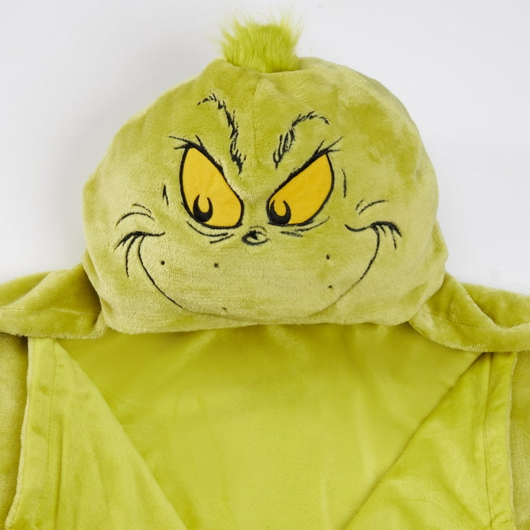 The Grinch Kids Holiday Hooded Throw, Green