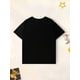 thumbnail image 2 of 2024 Round Neck Short Sleeve T-Shirt For Young Boy, With Cool Slogan Graphics, 2 of 6