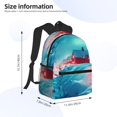 thumbnail image 2 of Disketp Aurora Borealis Village Mochila Ligera Clásica con Múltiples Bolsillos, Mochila Casual para Hombre y Mujer, Ideal para Escuela, Trabajo y Viajes, 2 of 6