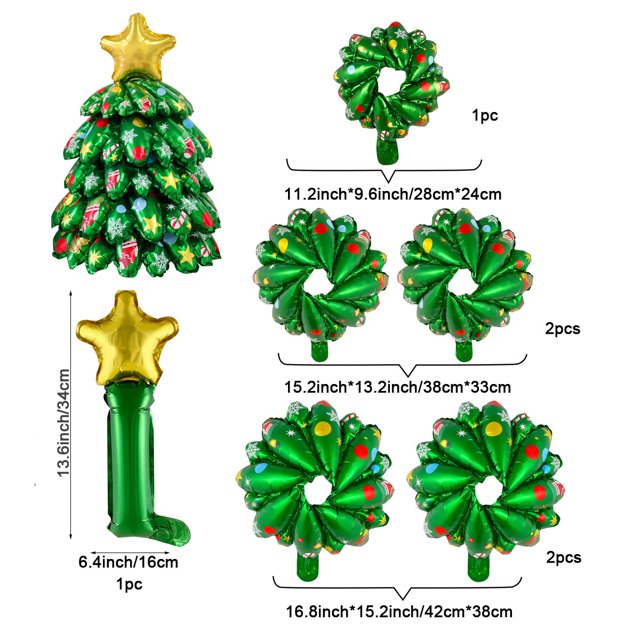 Árbol de Navidad 3D grande, combinación de varias capas (1 pieza)