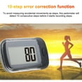 thumbnail image 3 of Calories Pedometer with Lanyard 7 Days Memory Steps Burning Calories Walking Distance Miles Kilometers LCD Pedometer, 3 of 6