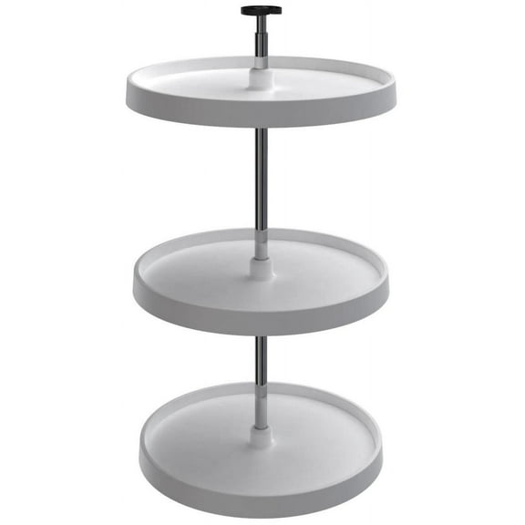 Rev-A-Shelf 3073-20-11-531 20 Inch Polymer Full Circle 3 Shelf Lazy Susan, White