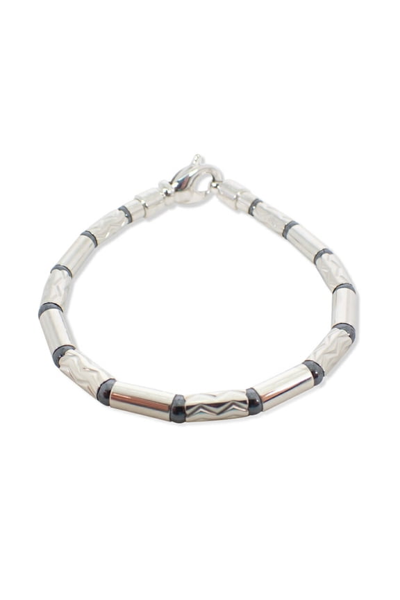 Pre-Owned TIFFANY & Co. 925 Aztec Zigzag Hematite Bracelet