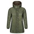 thumbnail image 3 of Gvmfive Women Winter Faux Fur Trim Coats Hooded Fleece Lined Jackets, 3 of 7