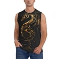 thumbnail image 1 of Balery Golden Dragon Tattoo Art Camisetas sin mangas para hombre, absorbe la humedad y protege contra el mal olor.-X-Large, 1 of 7