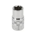 thumbnail image 1 of Unique Bargains 1 Pcs Socket de Impacto Herramienta de Hardware Duradera 25mm Tono Plateado Acero de Alto Carbono 6 Puntos 10mm para Reparación de Automóvil Motocicleta Dirtbike 1/4 Pulgada Drive, 1 of 1