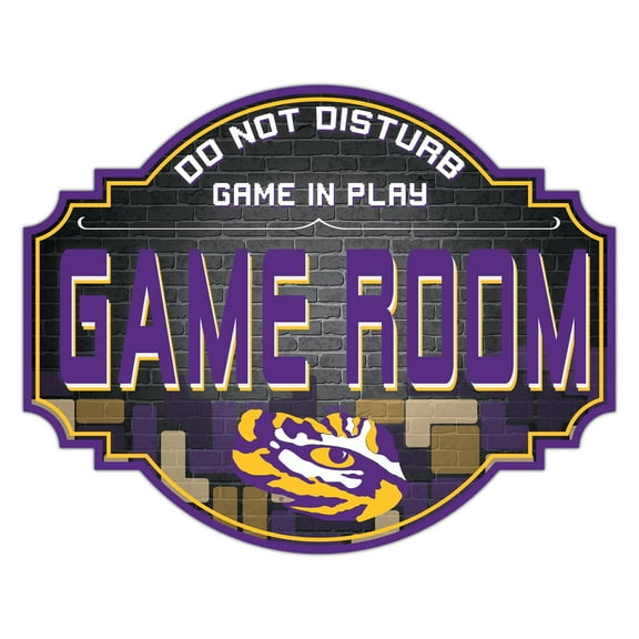 LSU Tigers 12'' Game Room Tavern Sign