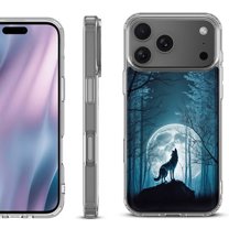 For iPhone 17 Pro Max Protective Shockproof Phone Case, by OneToughShield - Wolf Moon