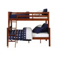 Your Zone Kenzo Convertible TwinOverFull Wood Bunk Bed, Walnut