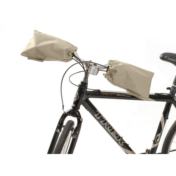 Covermates Bicycle Handlebars Cover - Light Weight Polyester, Drawcord Closure, Weather Resistance, Power Sports Covers, Khaki