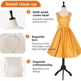 thumbnail image 4 of YRLLENSDAN 59-67 Inch Mannequin Body Dress Mannequin with Stand Height Adjustable Sewing Mannequin Female Mannequin Full Body Dress Forms Dress Form Mannequin for Sewing Mannequin Torso Female, Beige, 4 of 7