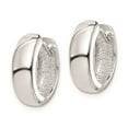 thumbnail image 6 of Auriga Fine Jewelry 925 Sterling Silver Rhodium Polished Hinged Hoop Earrings for Women, 6 of 6
