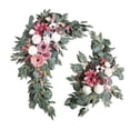 thumbnail image 2 of veasfak 2Pcs Rustic Wedding Flower Swags Welcome Sign Decorative Wedding Arch Flower for Pink, 2 of 9