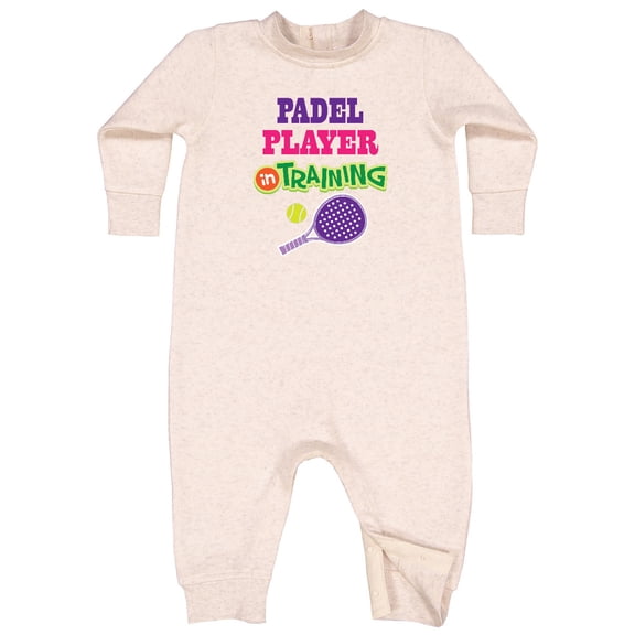 Inktastic Future Padel Player in Training Baby Fleece Romper