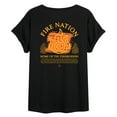 thumbnail image 2 of Avatar - The Last Airbender - Fire Nation -Womens Oversized Graphic T-Shirt, 2 of 4