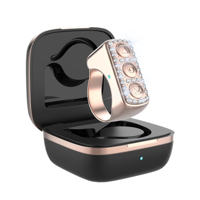 Anillo con desplazamiento TikTok ZOZVO para iPhone con control remoto Bluetooth