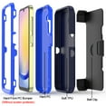 thumbnail image 6 of Xhy Samsung Galaxy A35 5G Case with Belt Clip Holster Military Grade Heavy Duty Protection 3 in 1 Shockproof Armor Rugged Durable Detachable for Galaxy A35 5G Phone - Dark Blue+Blue, 6 of 8