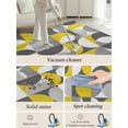 thumbnail image 5 of Vintage Mid-Century Area Rug for Bedroom 2.7x5 Ft Modern Abstract Geometric Yellow Gray Super Soft fuzzy Throw Rug Non-Slip Fluffy Plush Indoor Floor Carpet for Living Room Nursery Home Decor, 5 of 8
