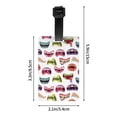 thumbnail image 4 of Luggage Tags for Suitcases, Funny mouth Leather Bag Luggage Tags ID Label Tags Privacy Protection Travel Bag Labels, 4 of 6