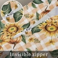 thumbnail image 7 of Sunflower Pumpkins Body Pillow Cover 20 x 54 Inch Decorative Pillow Cover Fall Botanical Leaves Orange Check Lumbar Pillowcase Seasonal Rectangle Cushion Case for Couch Sofa Bed Living Room, 7 of 7