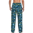 thumbnail image 3 of Xecao Modern Excavator Men's Straight Lounge Pajama Pants: The Ultimate in Comfortable Sleepwear, 3 of 9