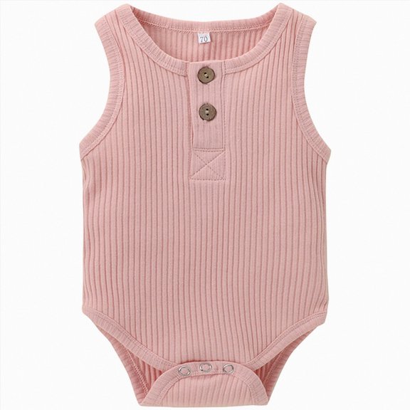 Baby Onesies Boy Baby Boy Romper Sleeveless Cotton Linen Bodysuit Tank Top One Piece Neutral Newborn Baby Summer Clothes Outfits