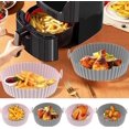 thumbnail image 3 of 4 Piezas Accesorios para Freidora de Aire, Olla de Silicona para Airfryer, Accesorios para Freidora de Cesta de Freidora, Accesorios para Freidora de Cesta de Silicona, Adecuado para Horno, Microonda, 3 of 5