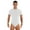 White, variant on CHICTRY Mens One Piece Short Sleeve Romper Press Button Crotch Shirt Bodysuit Sports Singlet Leotard A Black XL