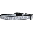 thumbnail image 3 of Pet Dog  Cat Nylon Collar or Leash, "Silver Leopard", 3 of 4
