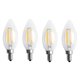 thumbnail image 1 of 4X Dimmable E12 4W COB Candle Flame Filament LED Bombilla Lámpara 10X3.5cm, 1 of 5