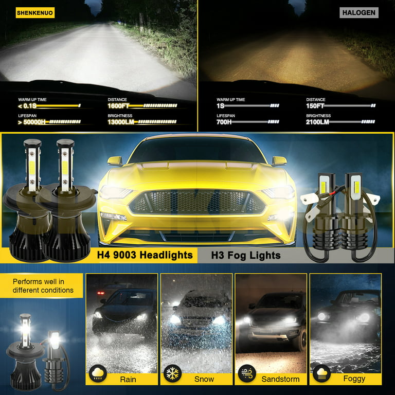 Osram Halogen Fog Lamp H4 Fog Breaker Auto Headlight Yellow Color