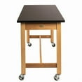thumbnail image 3 of NPS 30x60" Modern Solid Ash Wood Science Lab Table with Chem-Res Top in Black, 3 of 5