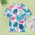 thumbnail image 4 of Flamingo Pattern Women's T-Shirt Short Sleeve T Shirts Tops Tee Ladies Loose T, 4 of 6